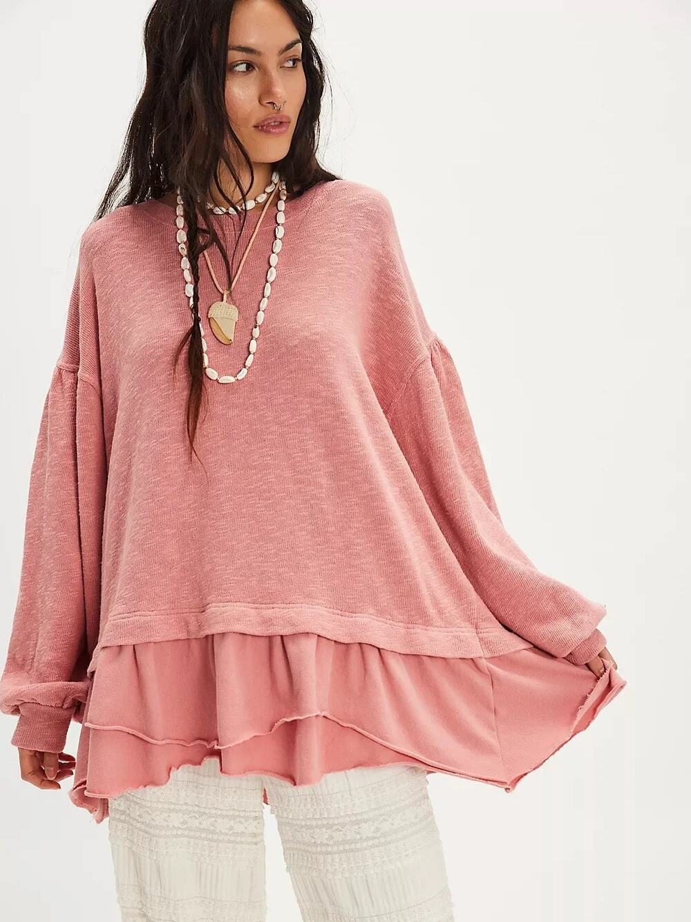 We The Free Maddie Long Sleeve Pullover by Free People size small